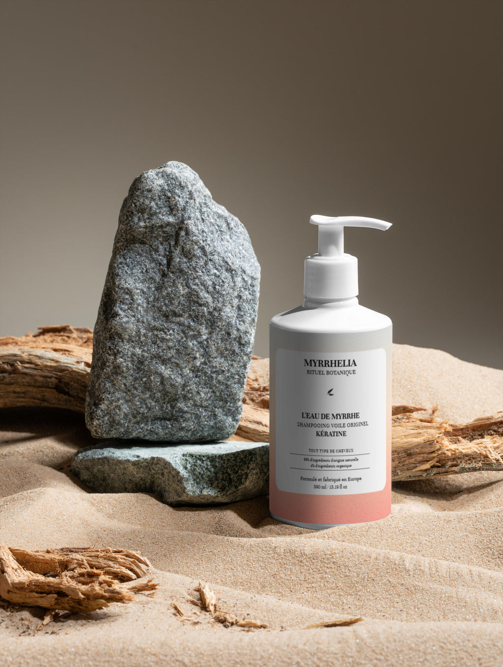 L'eau de Myrrhe- Shampooing Voile Originel- Kératine 390ml