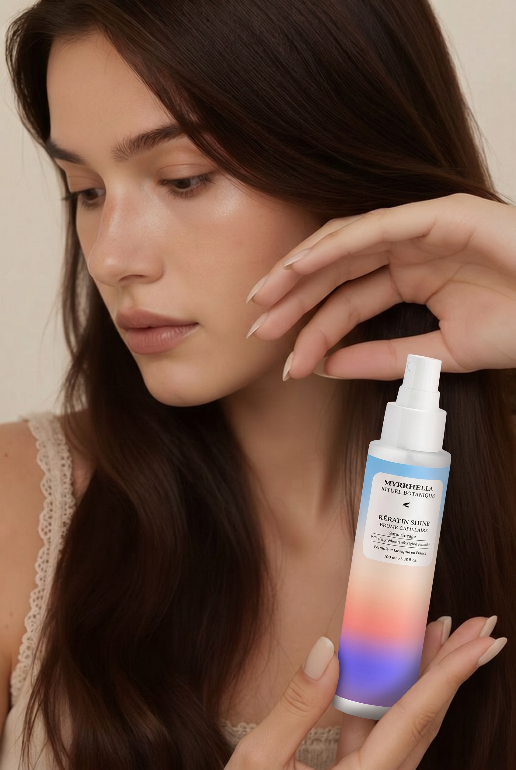 Éclat de Kératine – Brume Capillaire Sans Rinçage 100ml