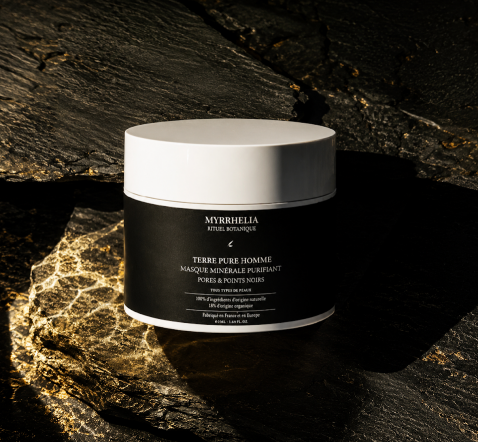Terre Pure Homme- Masque Minérale Purifiant- Pores & Points noirs-90ml